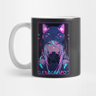 Anime Cat Girl | Quality Anime Design | Chibi Cat Girl Miaw | Manga Anime Art Mug